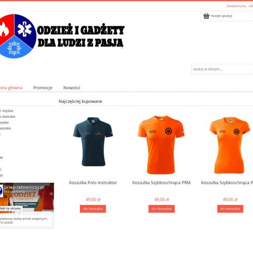 Męskie i damskie bluzy ratownicze