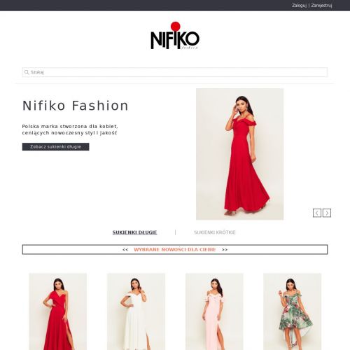 Wieczorowe kreacje z odkrytymi ramionami.