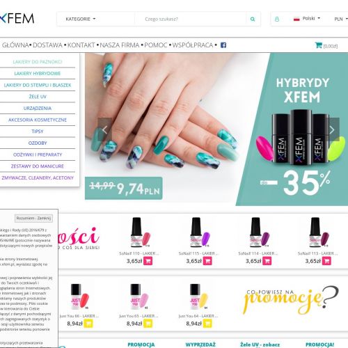 Lakiery hybrydowe do frencha