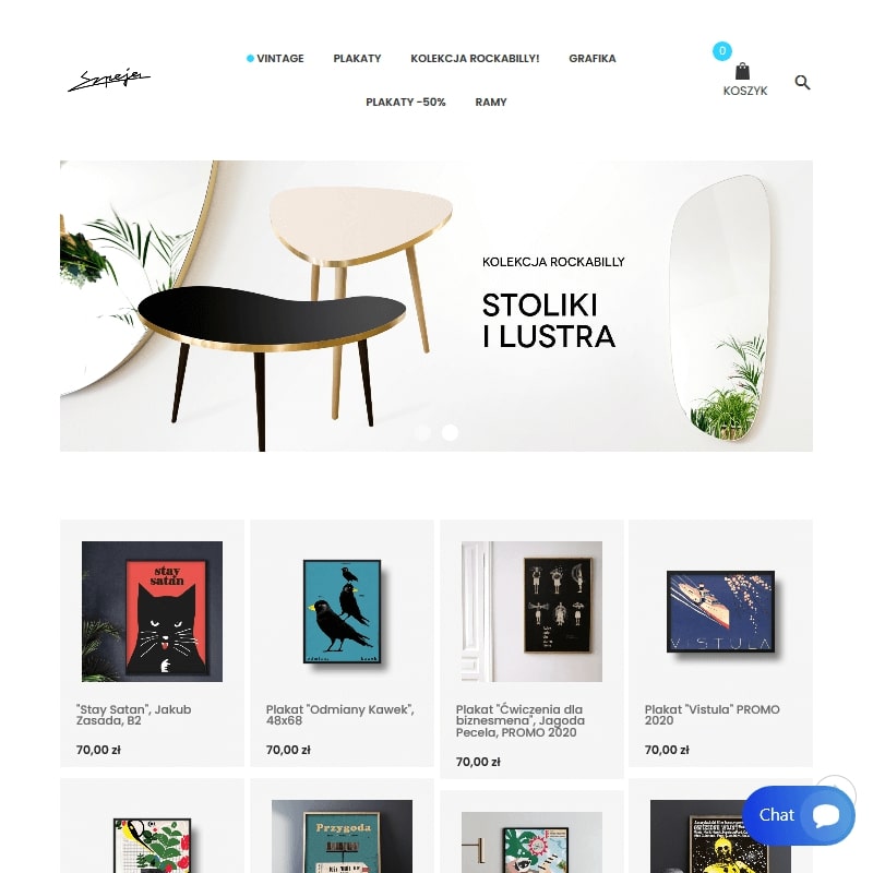 Sklep online z plakatami vintage