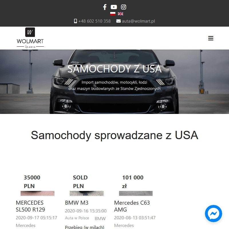 Sprowadzanie pojazdów z USA