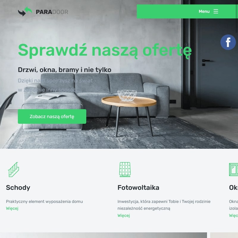 Okna PCV, rolety i drzwi wewnętrzne