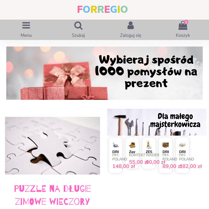 Robot zdalnie sterowany i stolik interaktywny