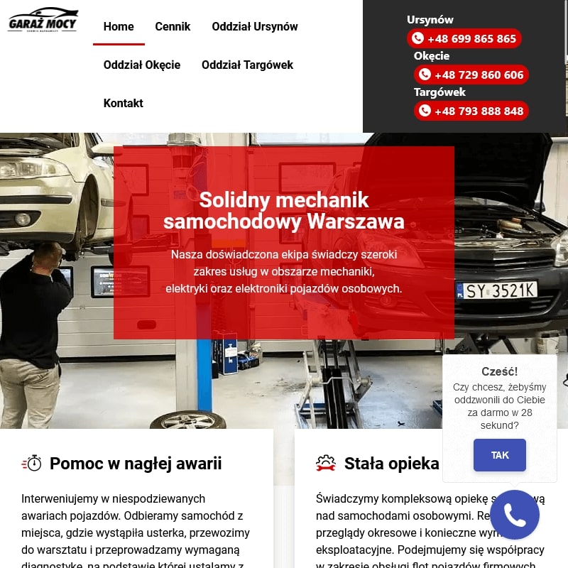 Serwis samochodowy – Warszawa-Ursynów