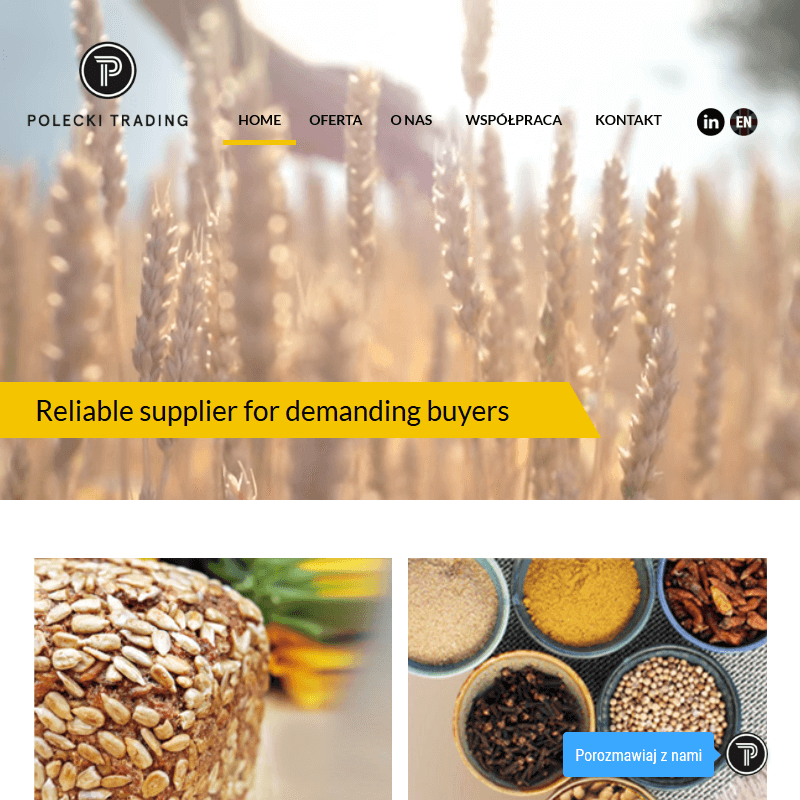 Ziarna z Rosji - Sprzedaż