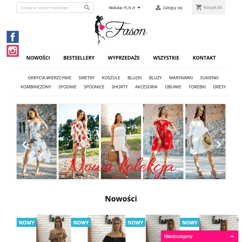 Brązowa sukienka w kwiatowy wzór